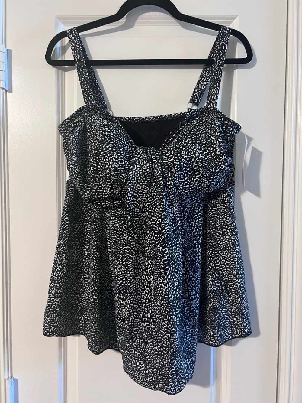 Black and White Printed Tankini